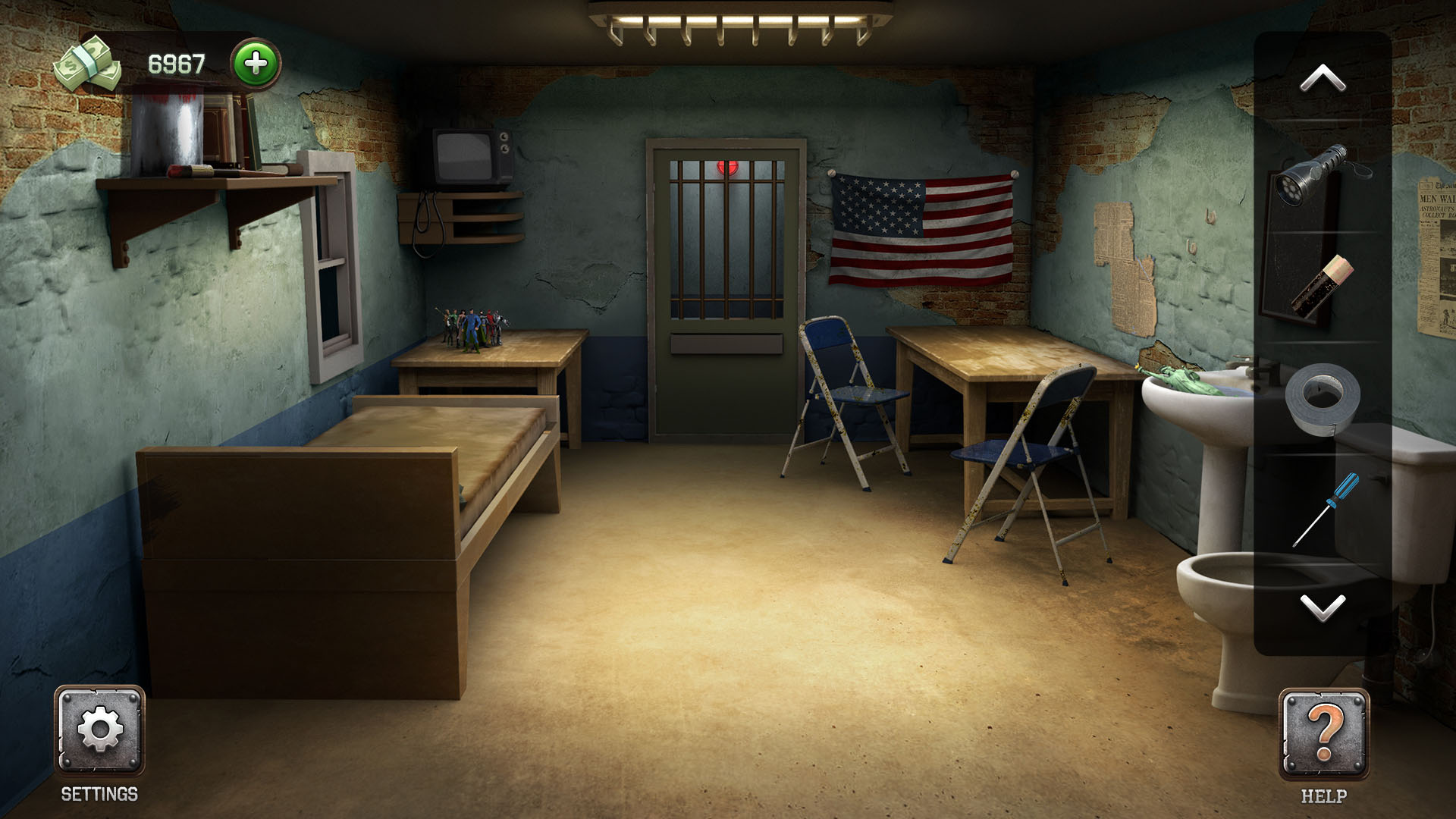 Full version of Android Hidden objects game apk 100 Doors - Escape from Prison for tablet and phone.