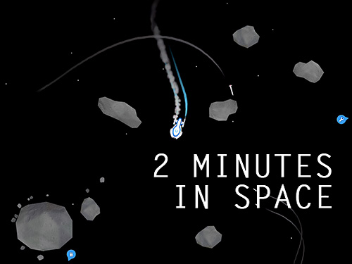 Full version of Android Flying games game apk 2 minutes in space: Missiles and asteroids survival for tablet and phone.