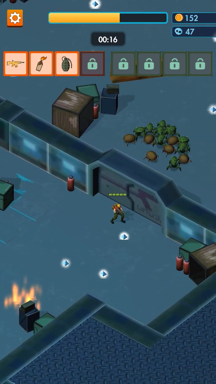 Full version of Android Top-down shooters game apk Alien Survivor for tablet and phone.