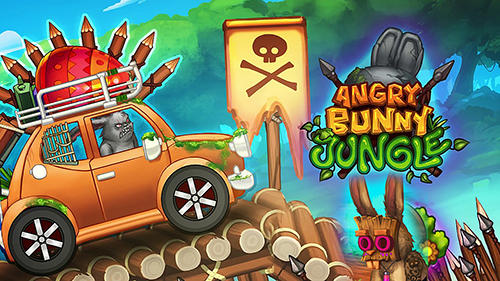 Full version of Android Hill racing game apk Angry bunny race: Jungle road for tablet and phone.