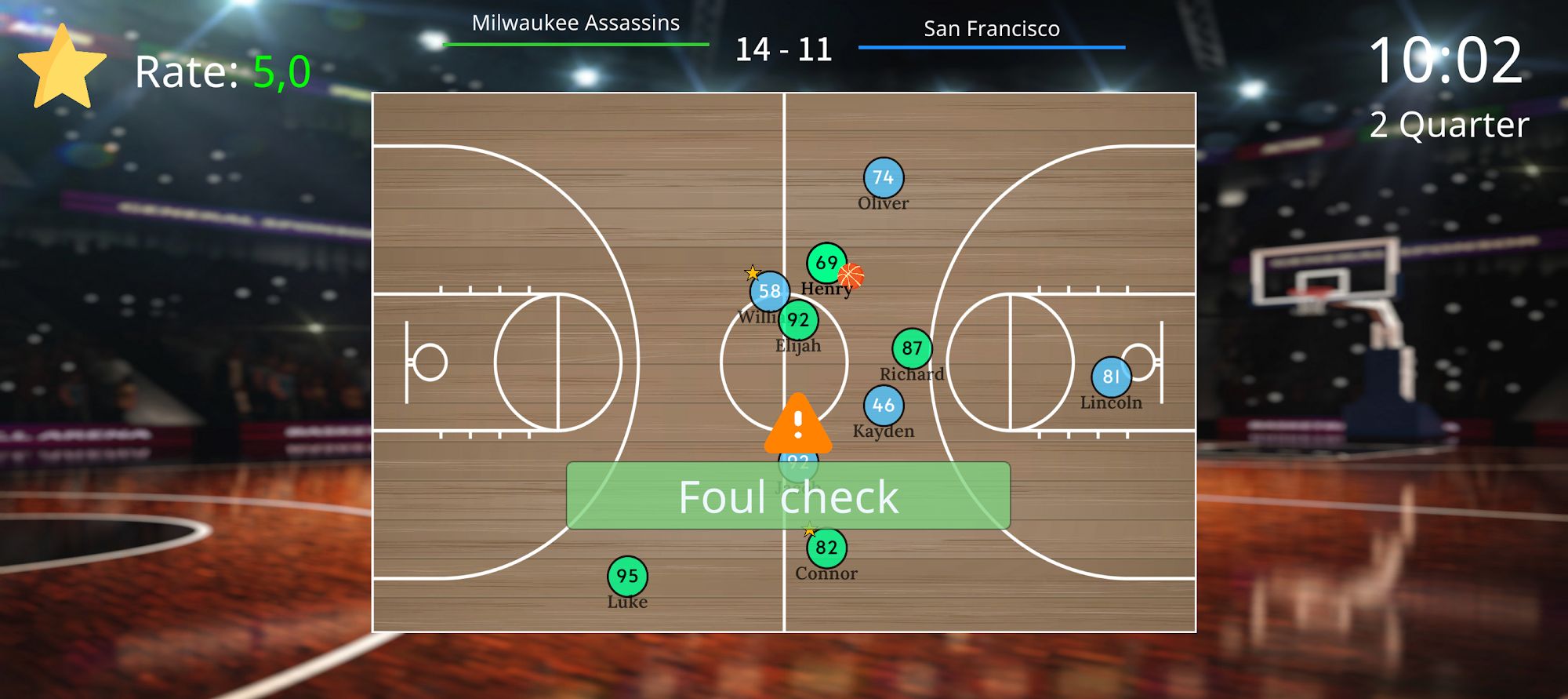 Full version of Android Simulation game apk Basketball Referee Simulator for tablet and phone.
