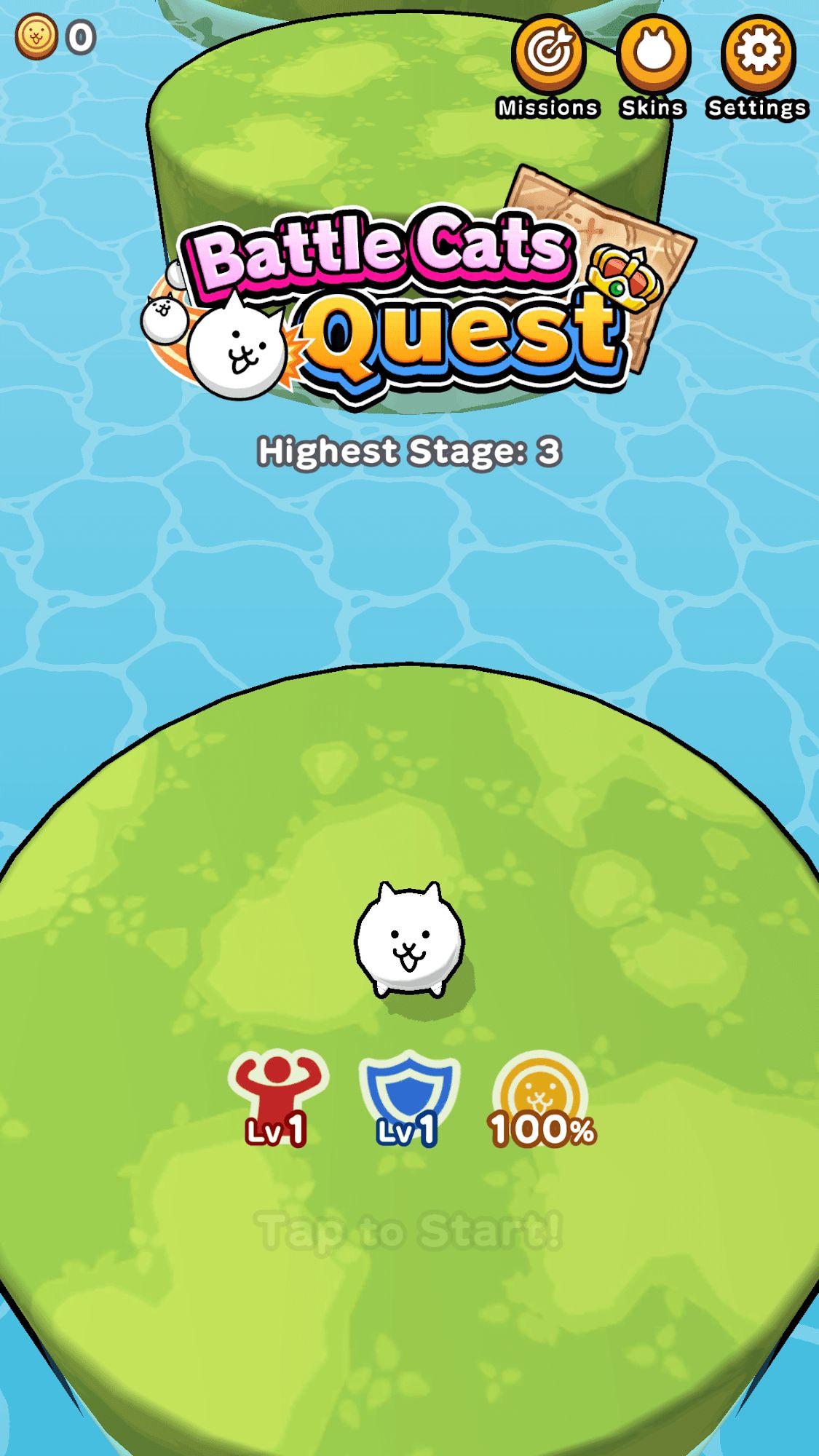 Full version of Android Arcade game apk Battle Cats Quest for tablet and phone.