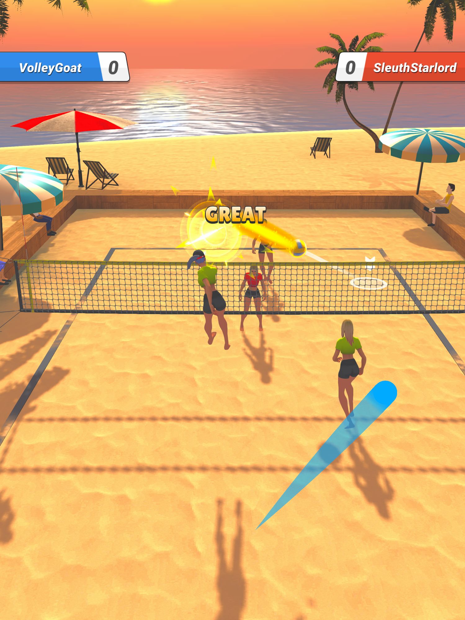 Full version of Android  game apk Beach Volley Clash for tablet and phone.