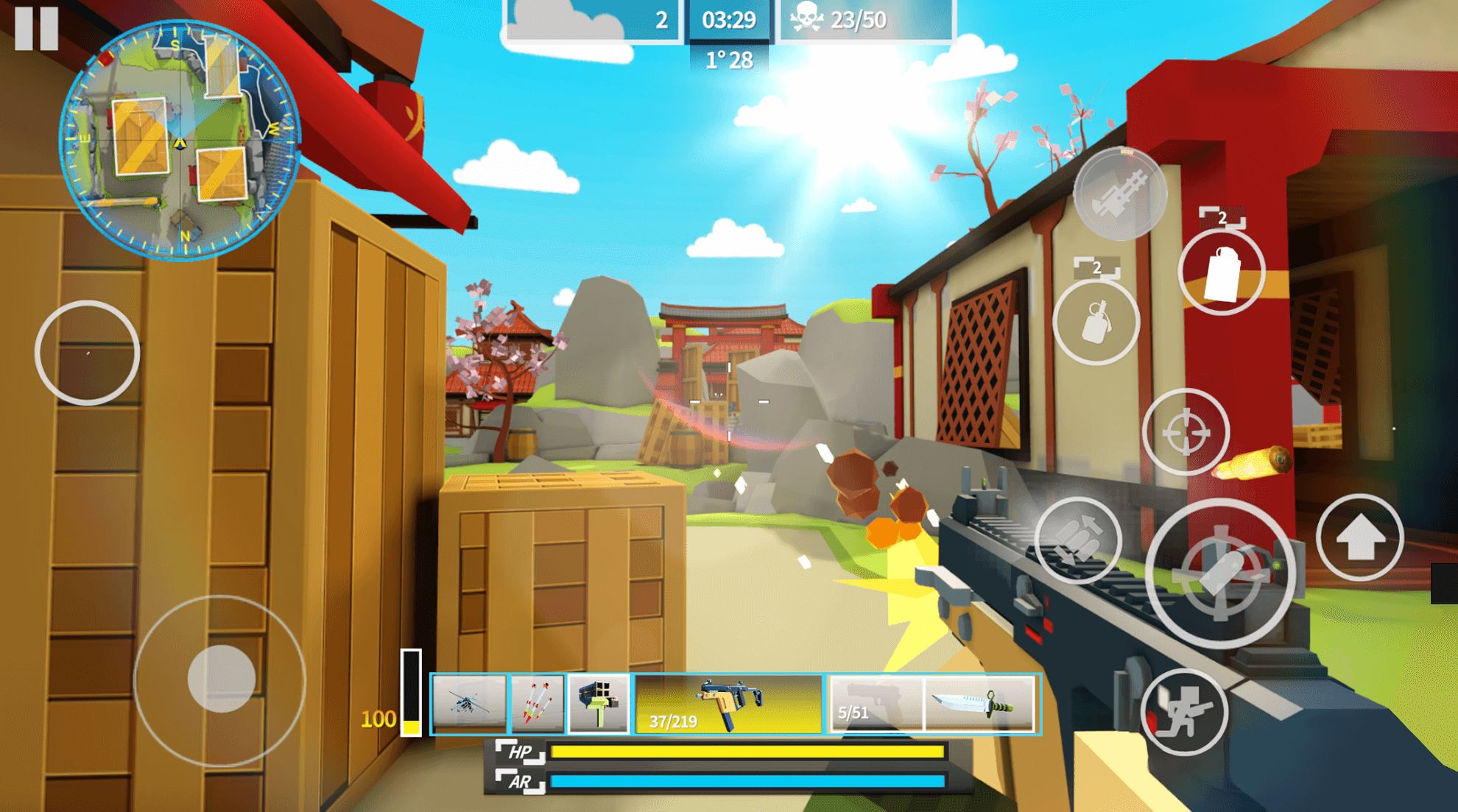 Full version of Android First-person adventures game apk Bit Gun FPS: Online Shooting for tablet and phone.