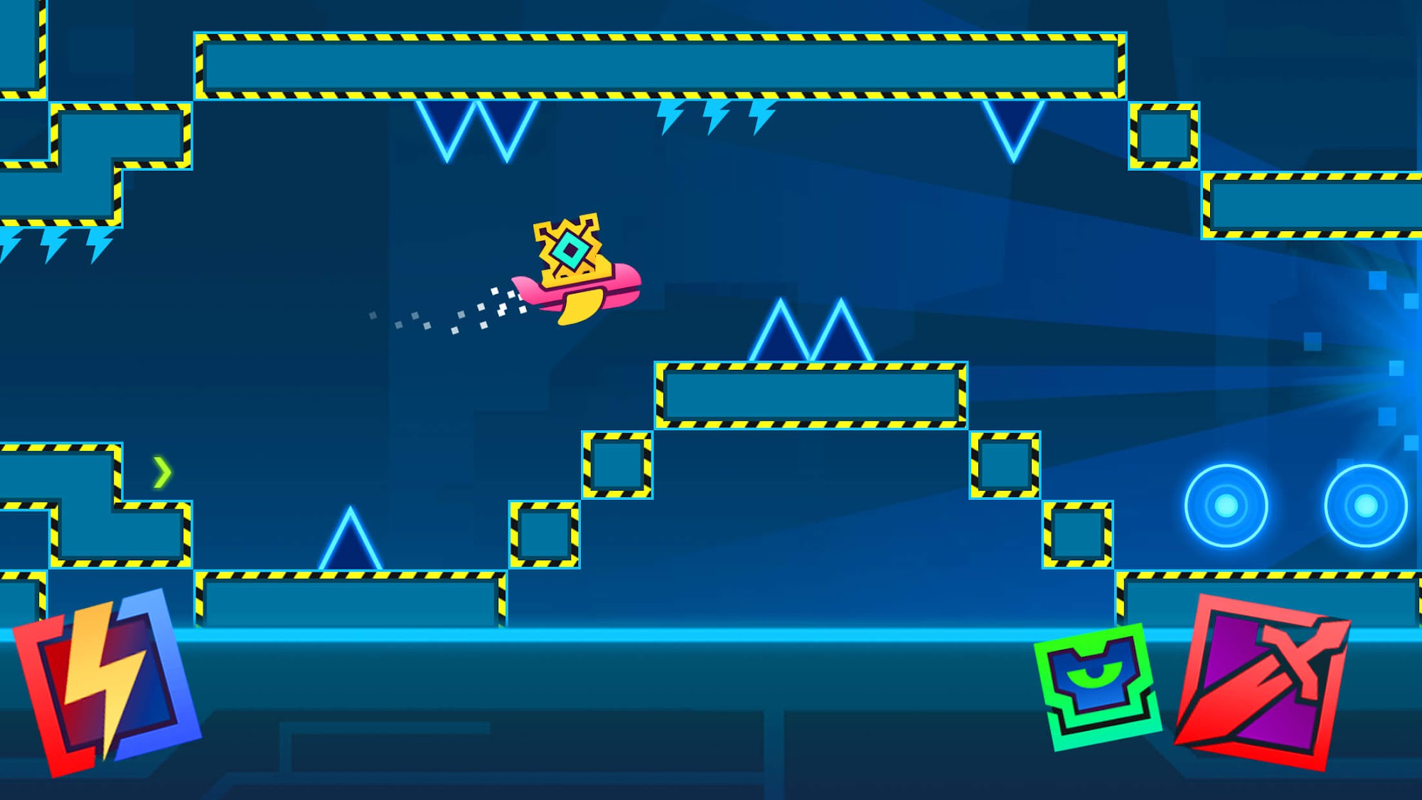 Full version of Android Platformer game apk Block Dash: Geometry Jump for tablet and phone.