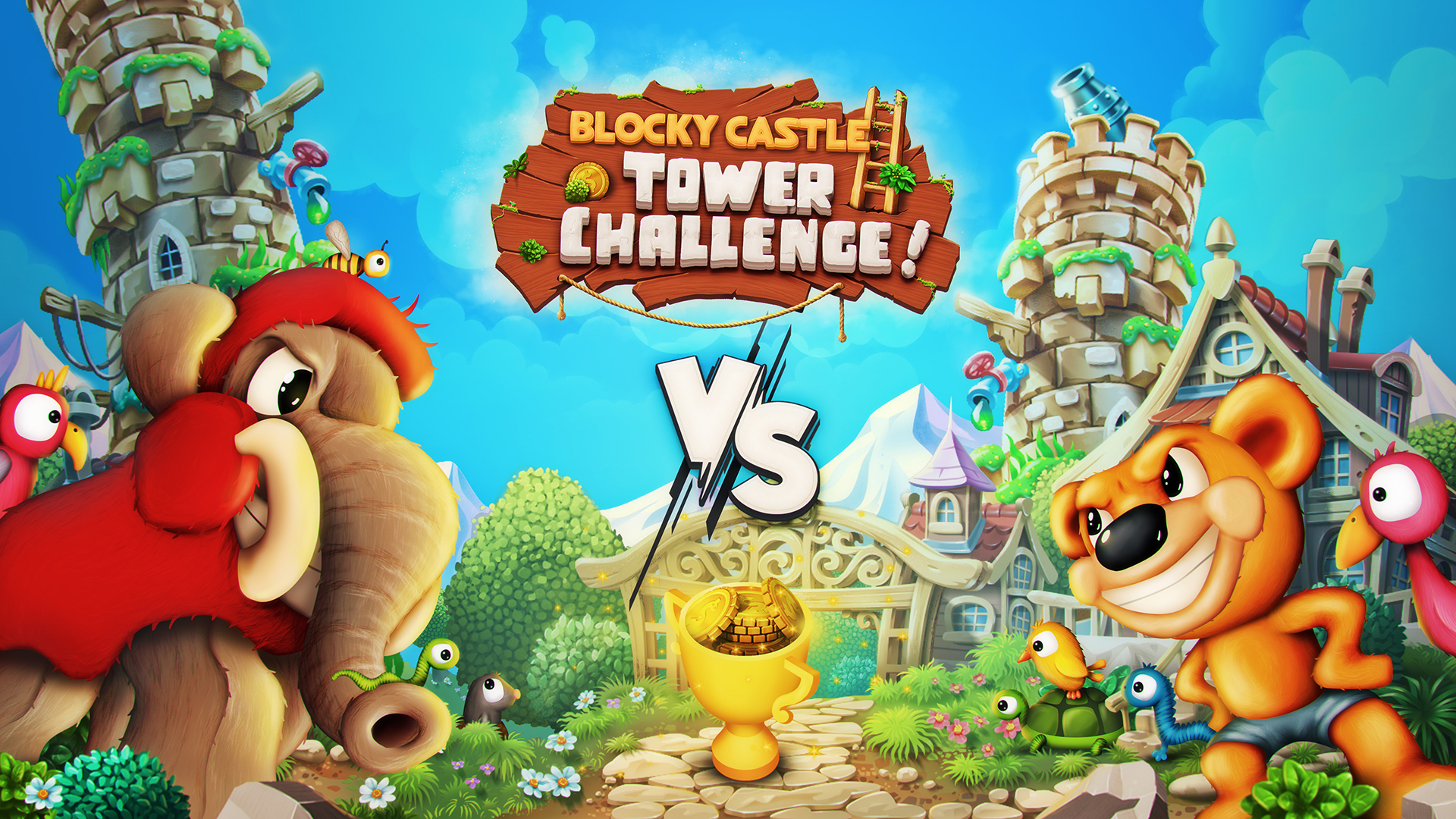 Full version of Android Jumping game apk Blocky Castle: Tower Challenge for tablet and phone.