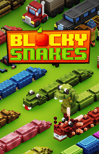Full version of Android Snake game apk Blocky snakes for tablet and phone.