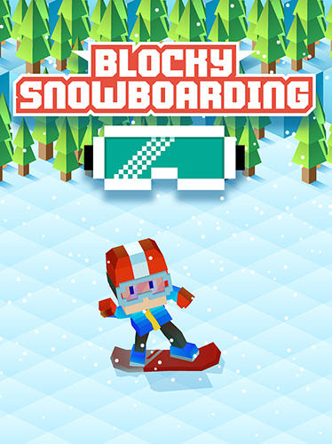 Download Blocky snowboarding Android free game.