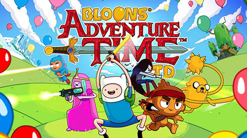 Full version of Android By animated movies game apk Bloons adventure time TD for tablet and phone.