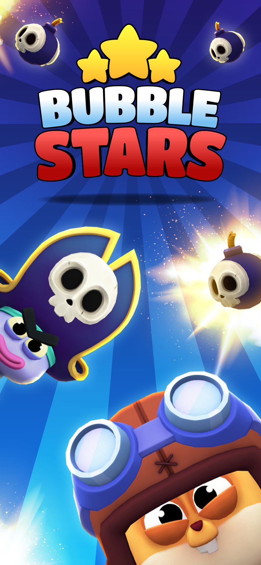 Full version of Android Shooter game apk Bubble Stars for tablet and phone.