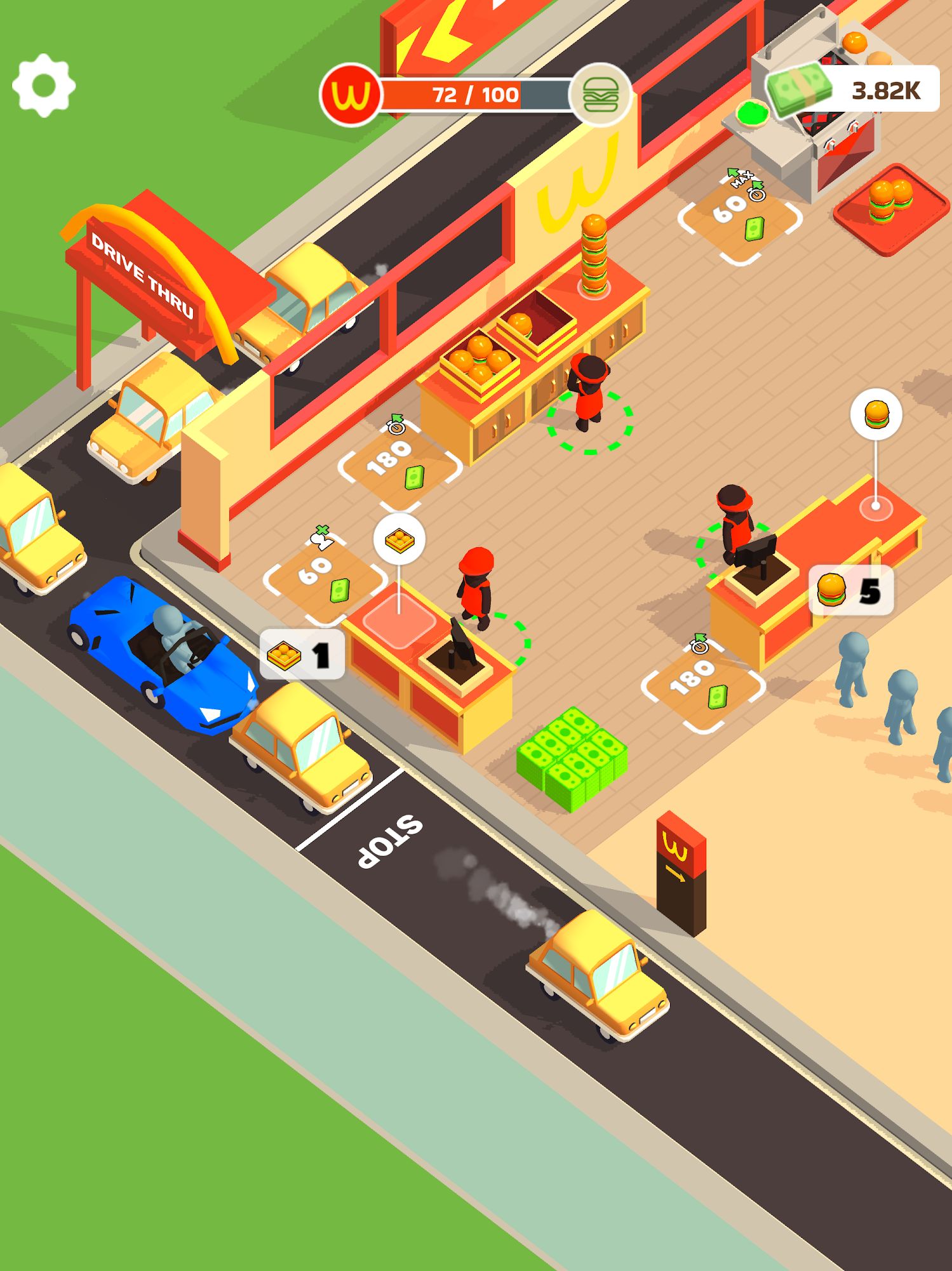 Full version of Android Management game apk Burger Please! for tablet and phone.