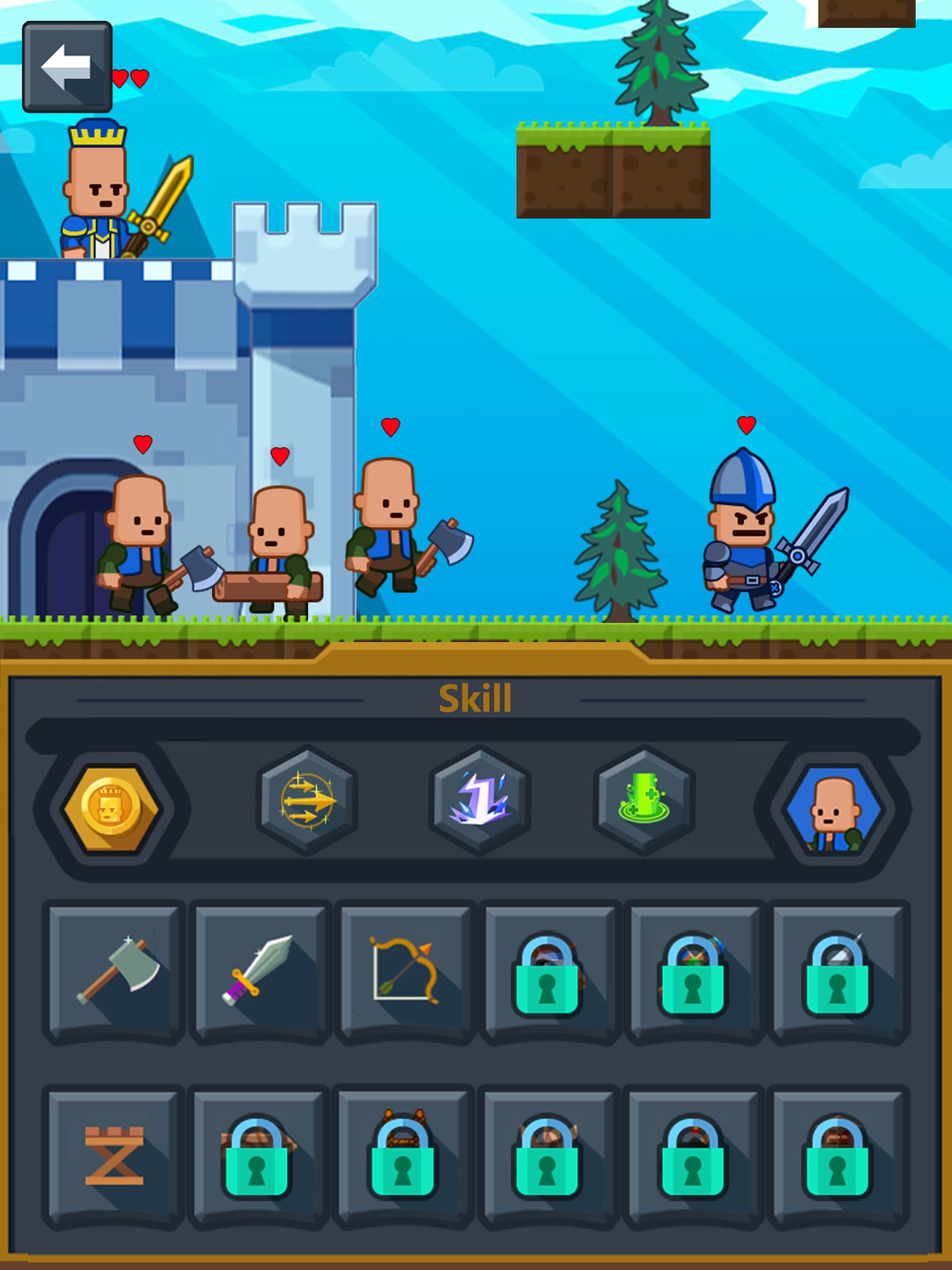 Full version of Android Clicker game apk Castle Guard Battle-Army War for tablet and phone.