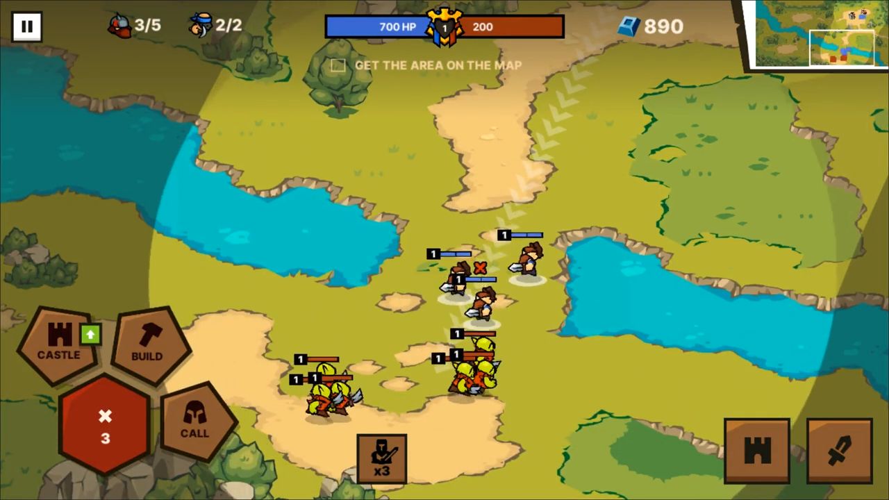 Download Castlelands - real-time classic RTS strategy game Android free game.