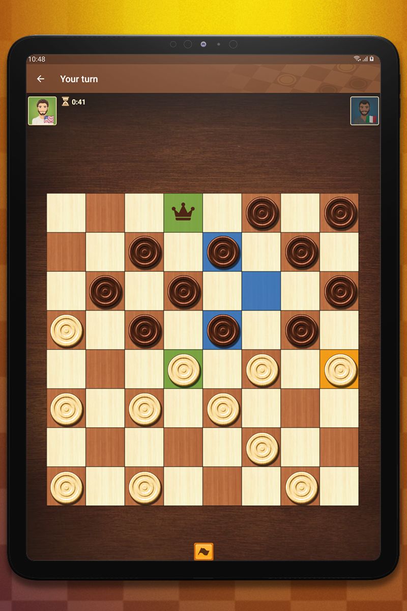 Full version of Android Board game apk Checkers Online for tablet and phone.