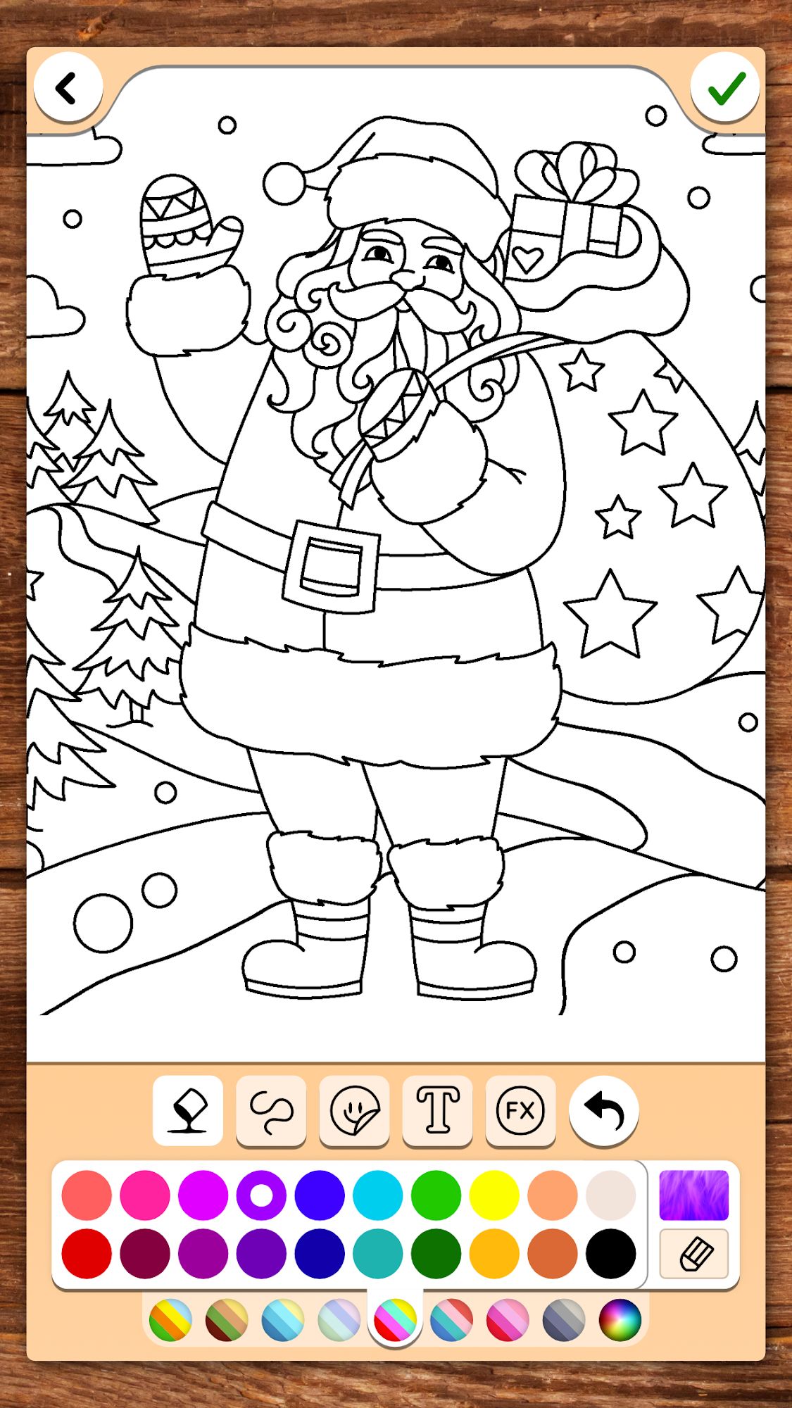 Full version of Android For kids game apk Christmas Coloring for tablet and phone.