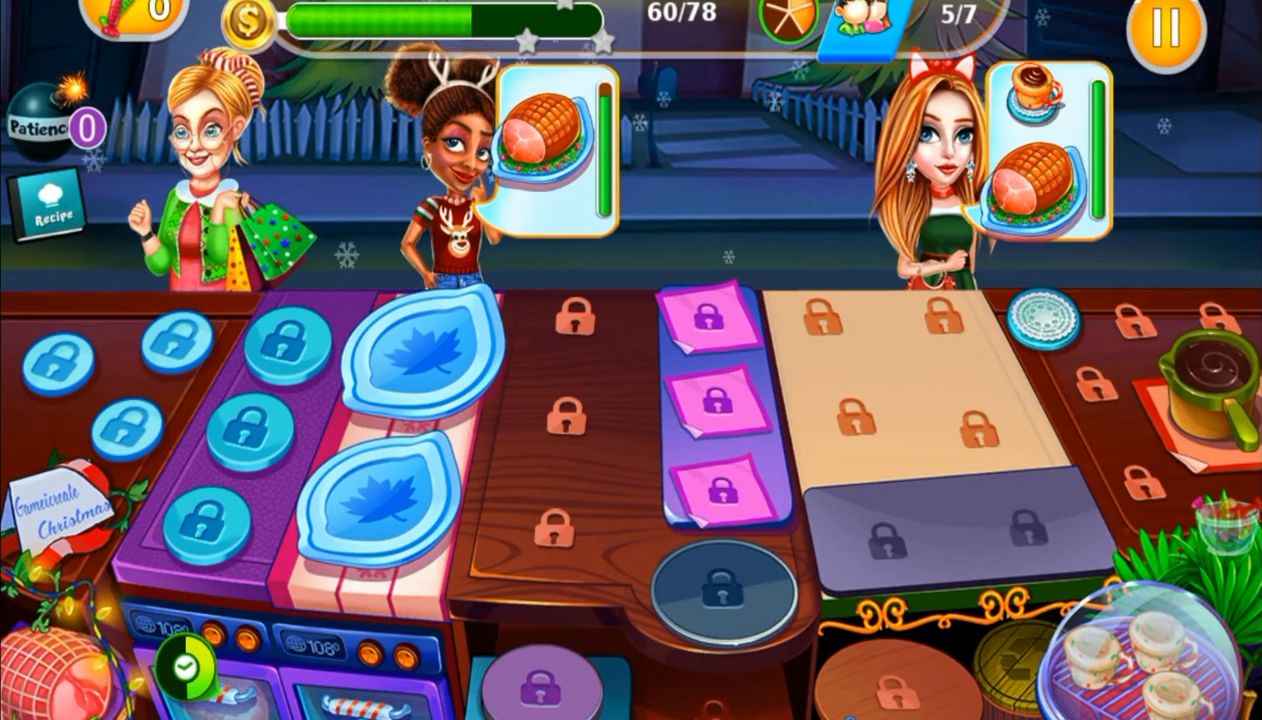 Full version of Android Cooking game apk Christmas Fever : Cooking Game for tablet and phone.