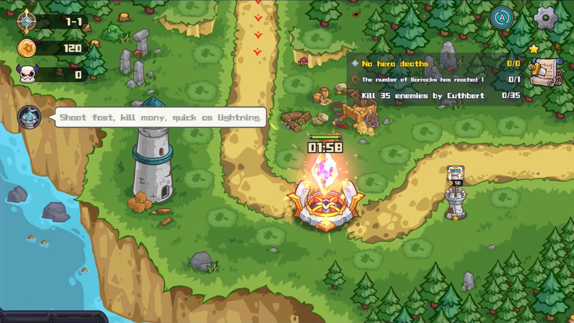 Full version of Android Fantasy game apk Chrono Crystal - Tower Defense for tablet and phone.