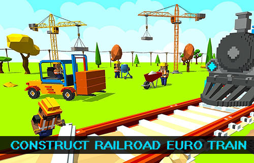 Full version of Android  game apk Construct railroad euro train for tablet and phone.