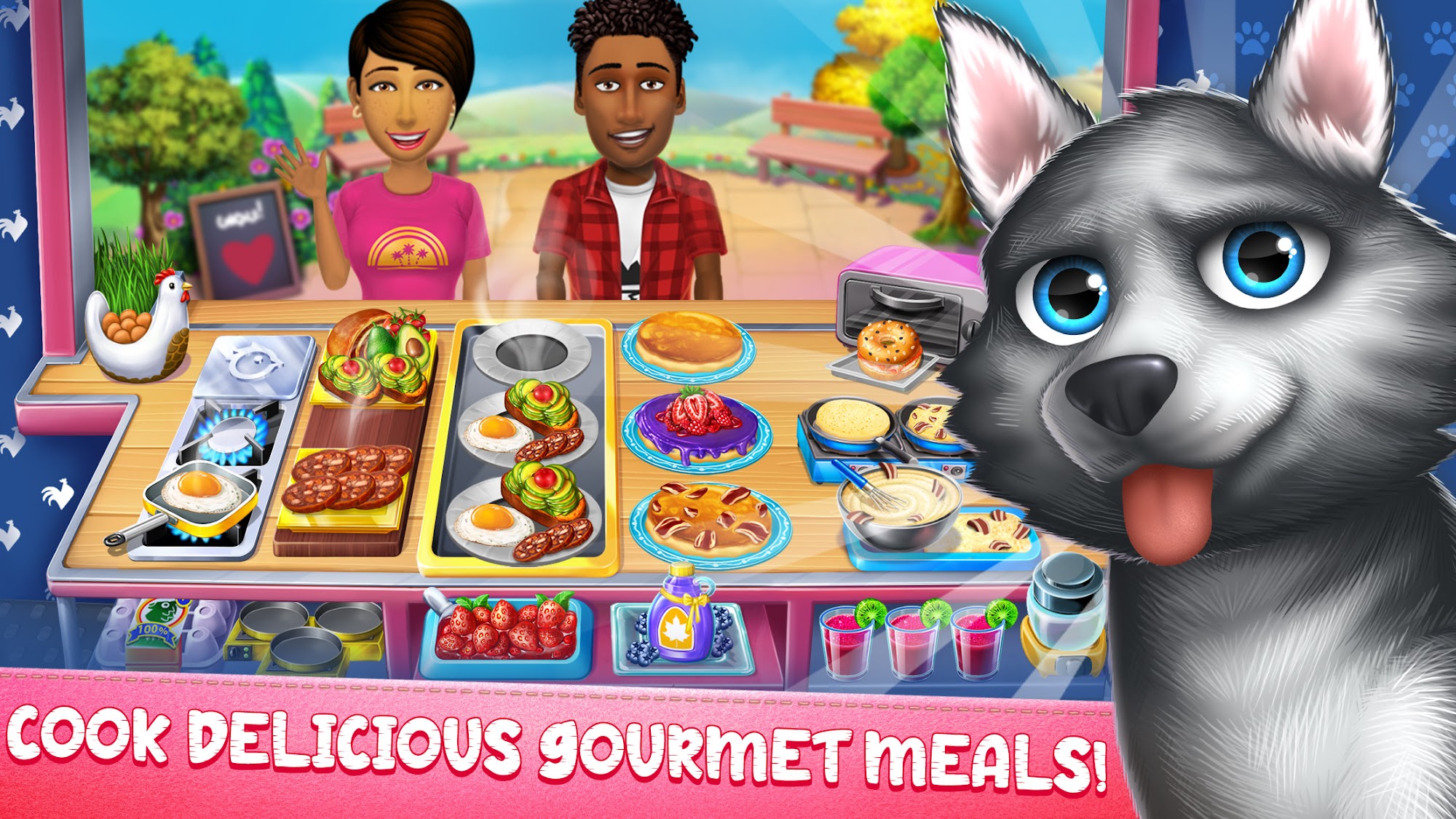 Full version of Android Cooking game apk Cook Off: Pet Rescue for tablet and phone.