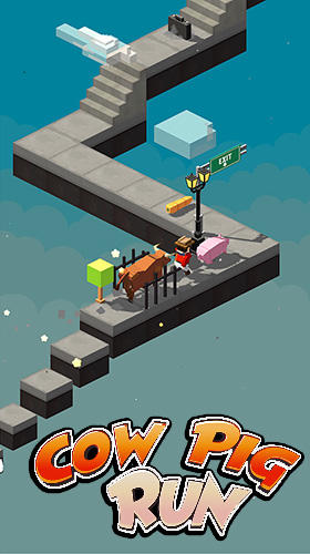 Download Cow pig run Android free game.