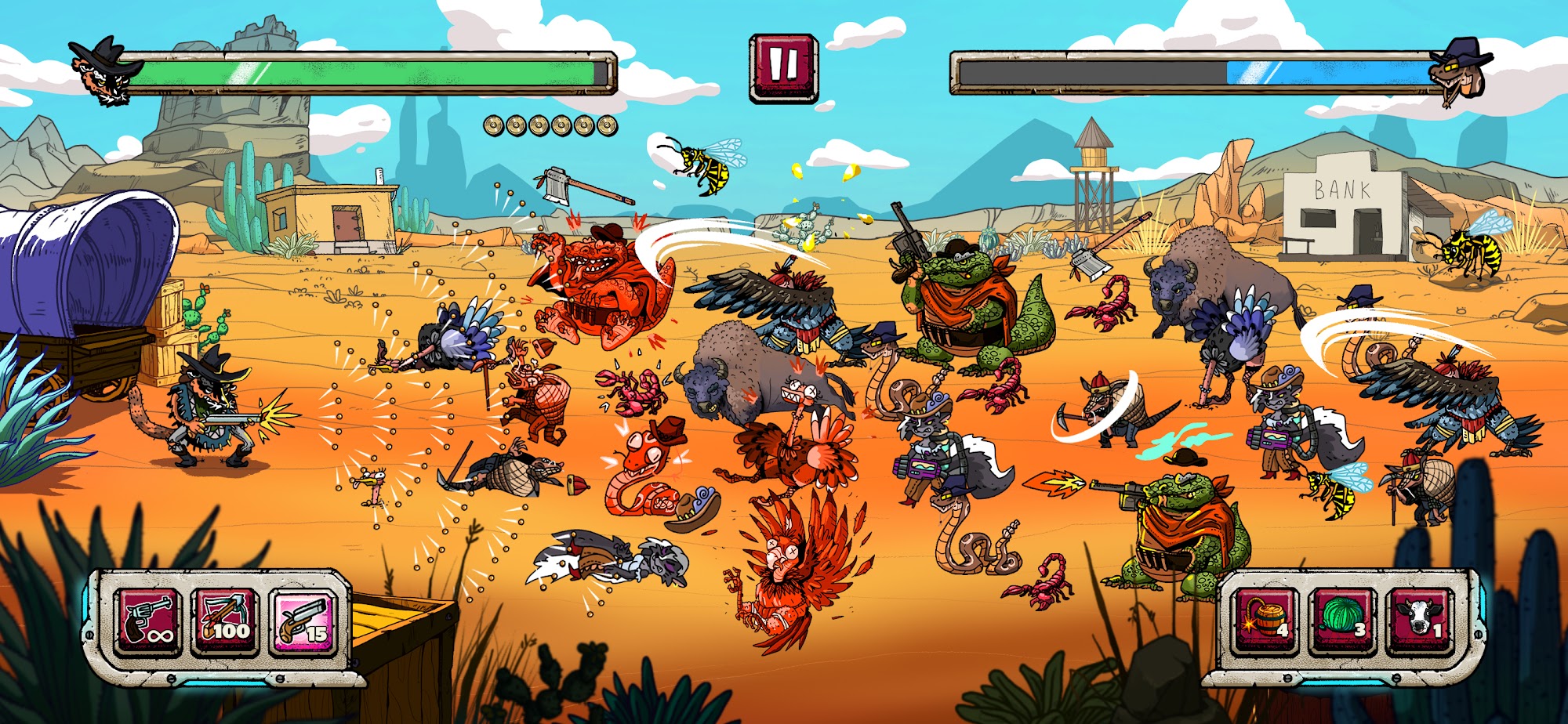 Full version of Android Shooter game apk Cowboys Galaxy Adventures for tablet and phone.