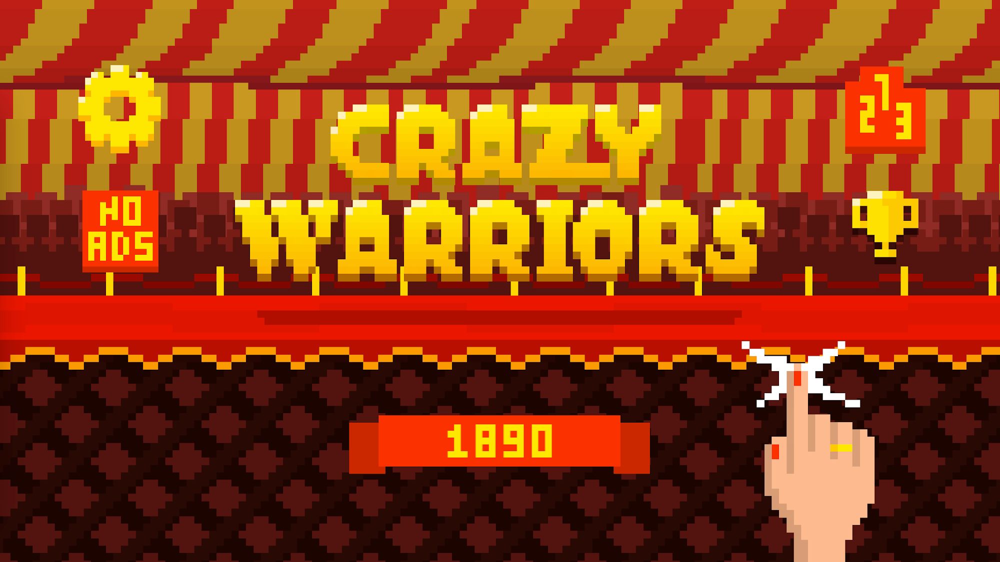 Full version of Android Runner game apk Crazy Warriors for tablet and phone.