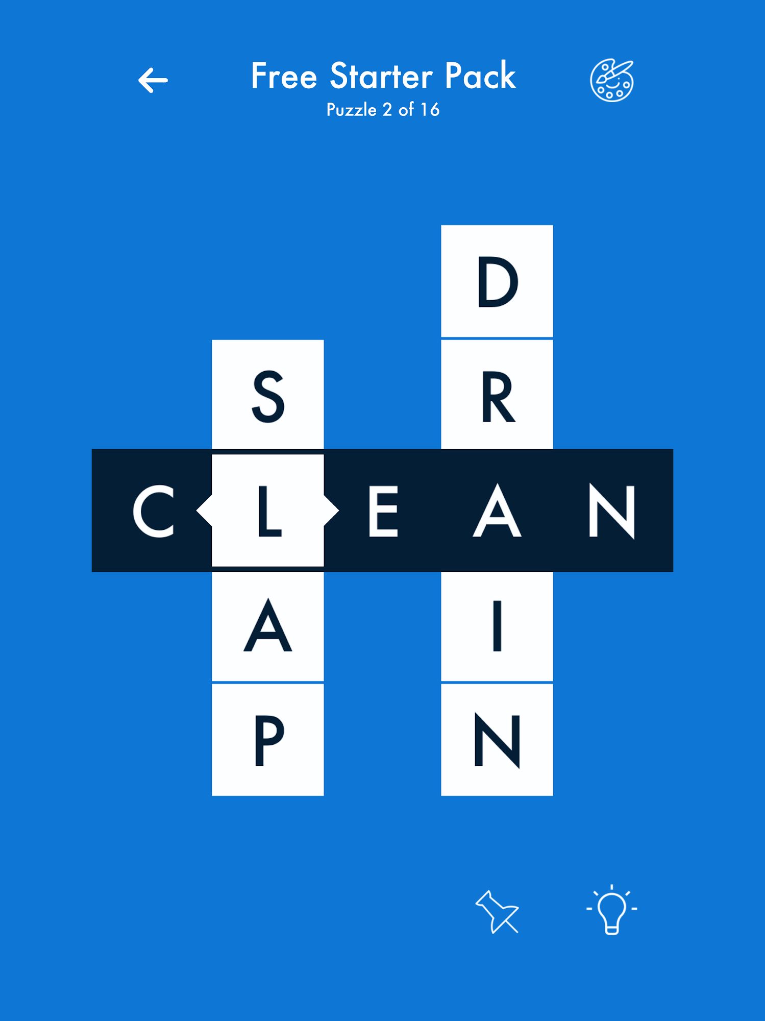 Full version of Android Word and Crossword Puzzles game apk Crossgrams for tablet and phone.