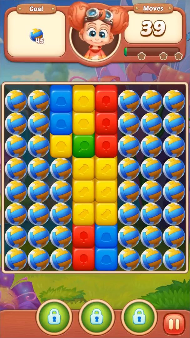 Full version of Android Block puzzle game apk Cube Blast - Jungle & Puzzle for tablet and phone.