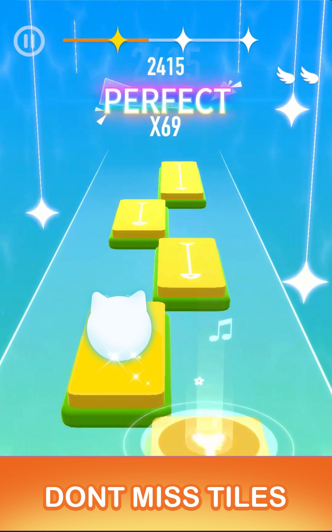 Full version of Android  game apk Dancing Cats - Music Tiles for tablet and phone.