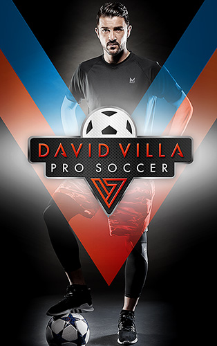 Full version of Android Celebrities game apk David Villa pro soccer for tablet and phone.