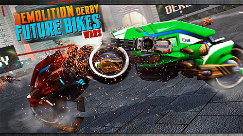 Download Demolition derby future bike wars Android free game.