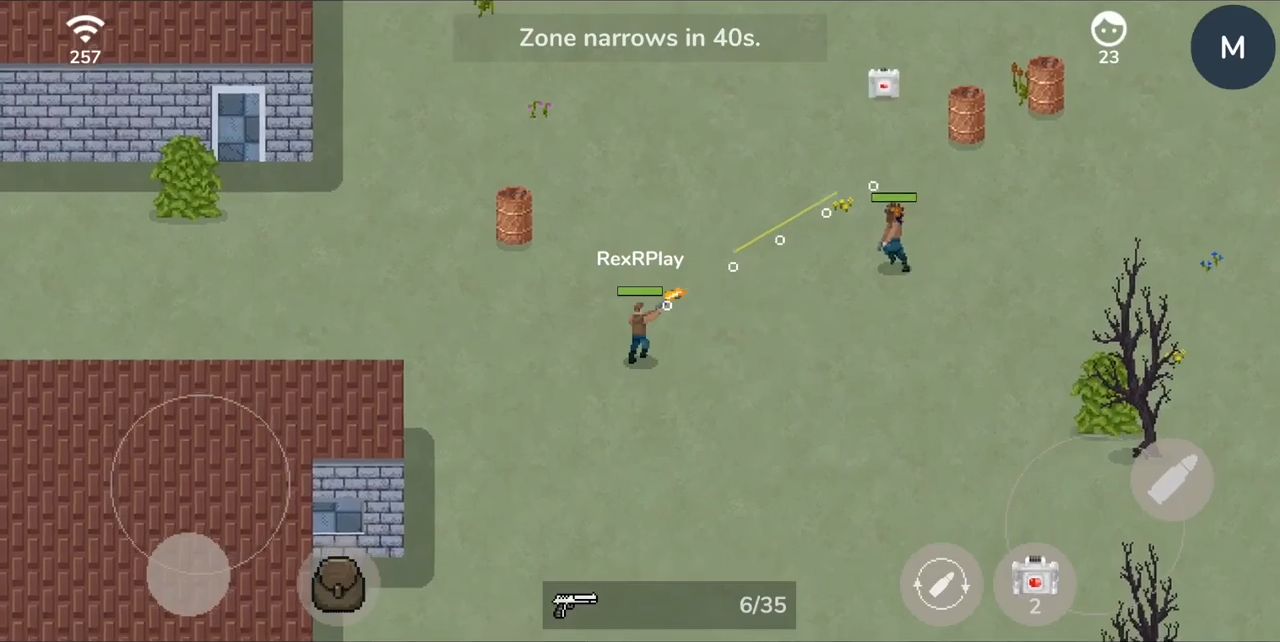 Full version of Android Battle Royale game apk Desert Pixel Online for tablet and phone.
