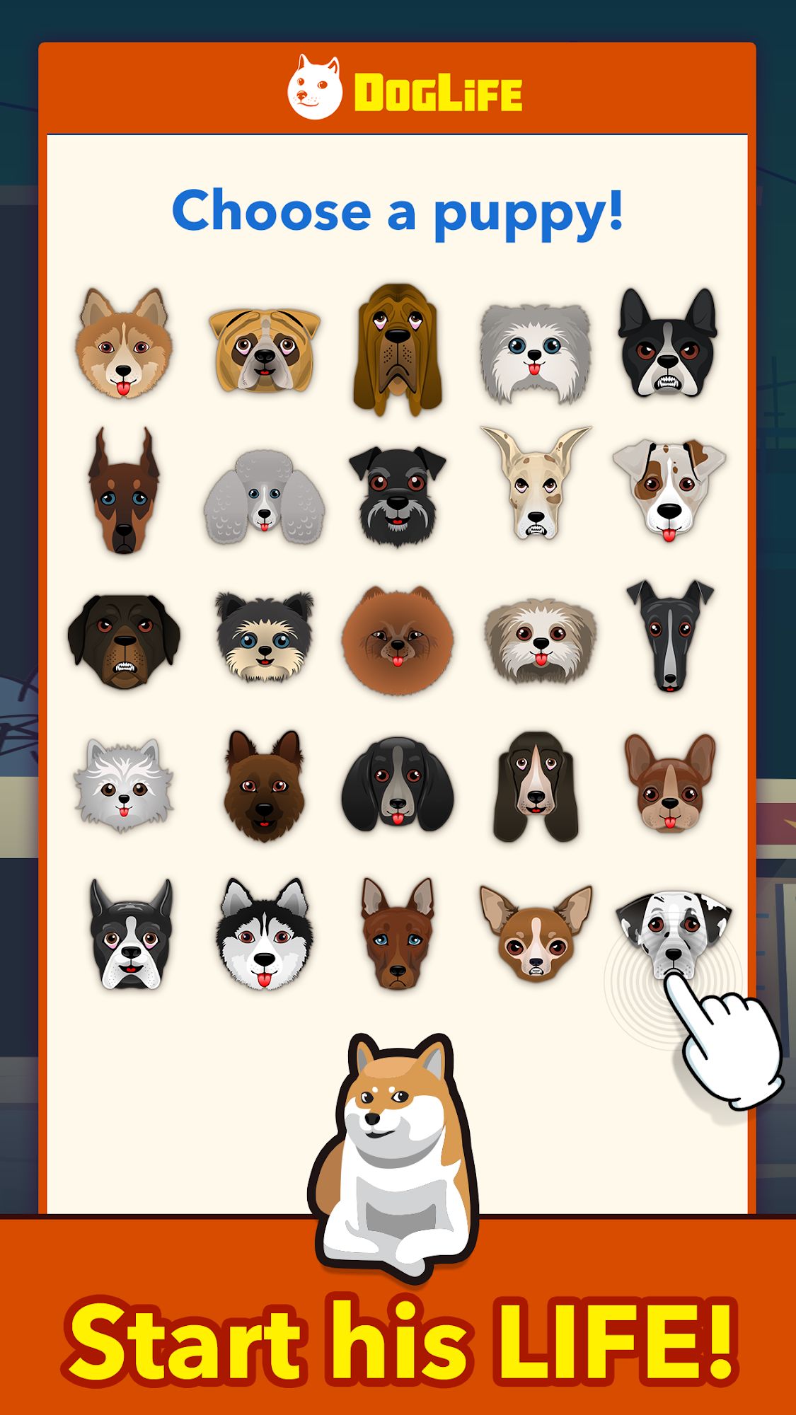 Full version of Android Virtual Pets game apk DogLife: BitLife Dogs for tablet and phone.