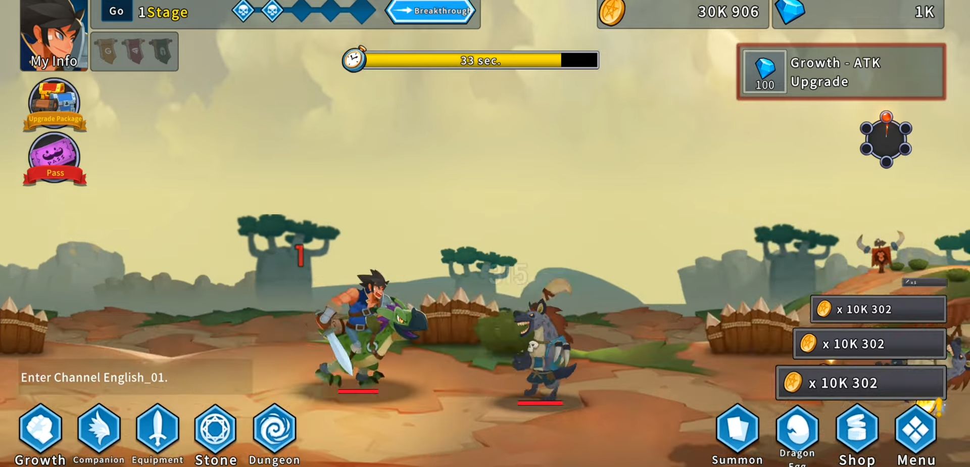 Full version of Android Fantasy game apk Dragon Knights Idle for tablet and phone.