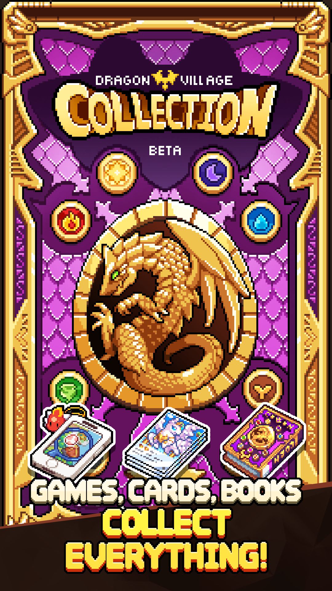 Full version of Android Pixel art game apk Dragon Village Collection for tablet and phone.