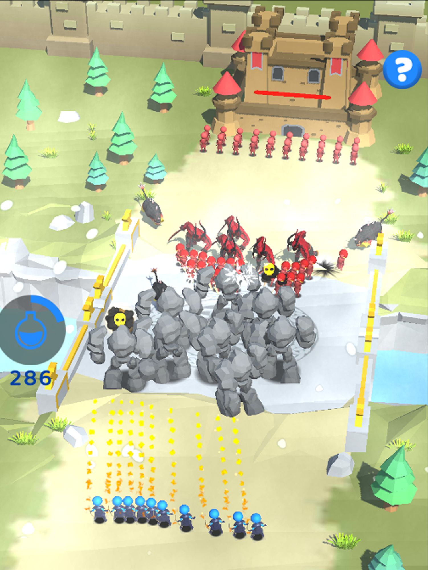 Full version of Android RTS (Real-time strategy) game apk Draw Castle War for tablet and phone.