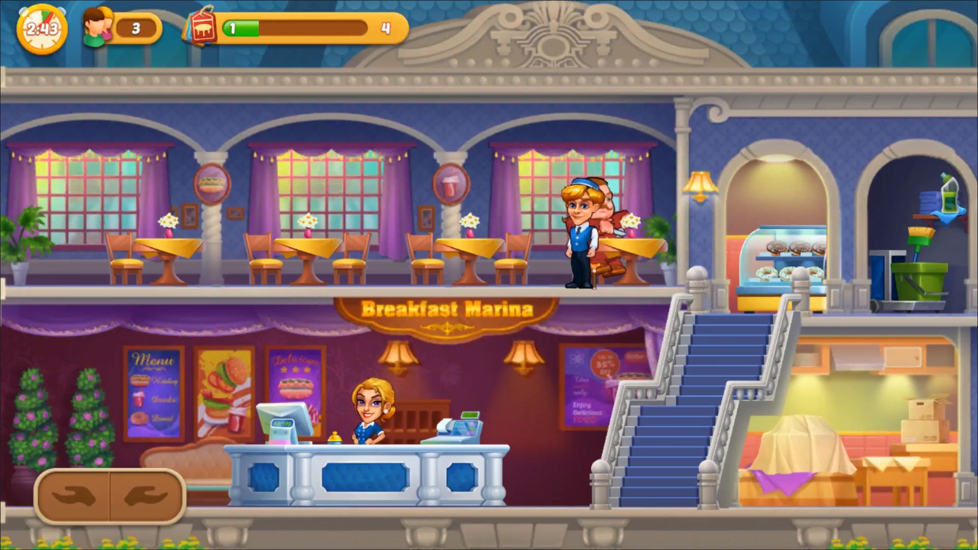 Full version of Android apk Dream Restaurant - Hotel games for tablet and phone.