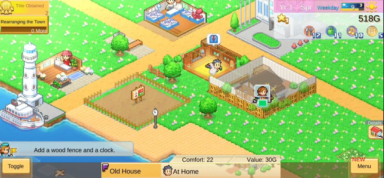 Full version of Android Pixel art game apk Dream Town Island for tablet and phone.