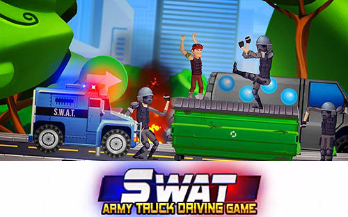 Full version of Android Hill racing game apk Elite SWAT car racing: Army truck driving game for tablet and phone.
