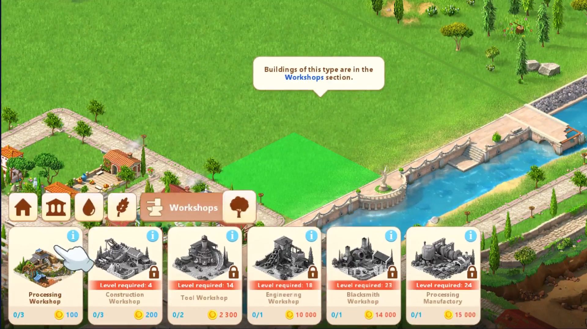 Full version of Android Economy strategy game apk Empire City: Build and Conquer for tablet and phone.
