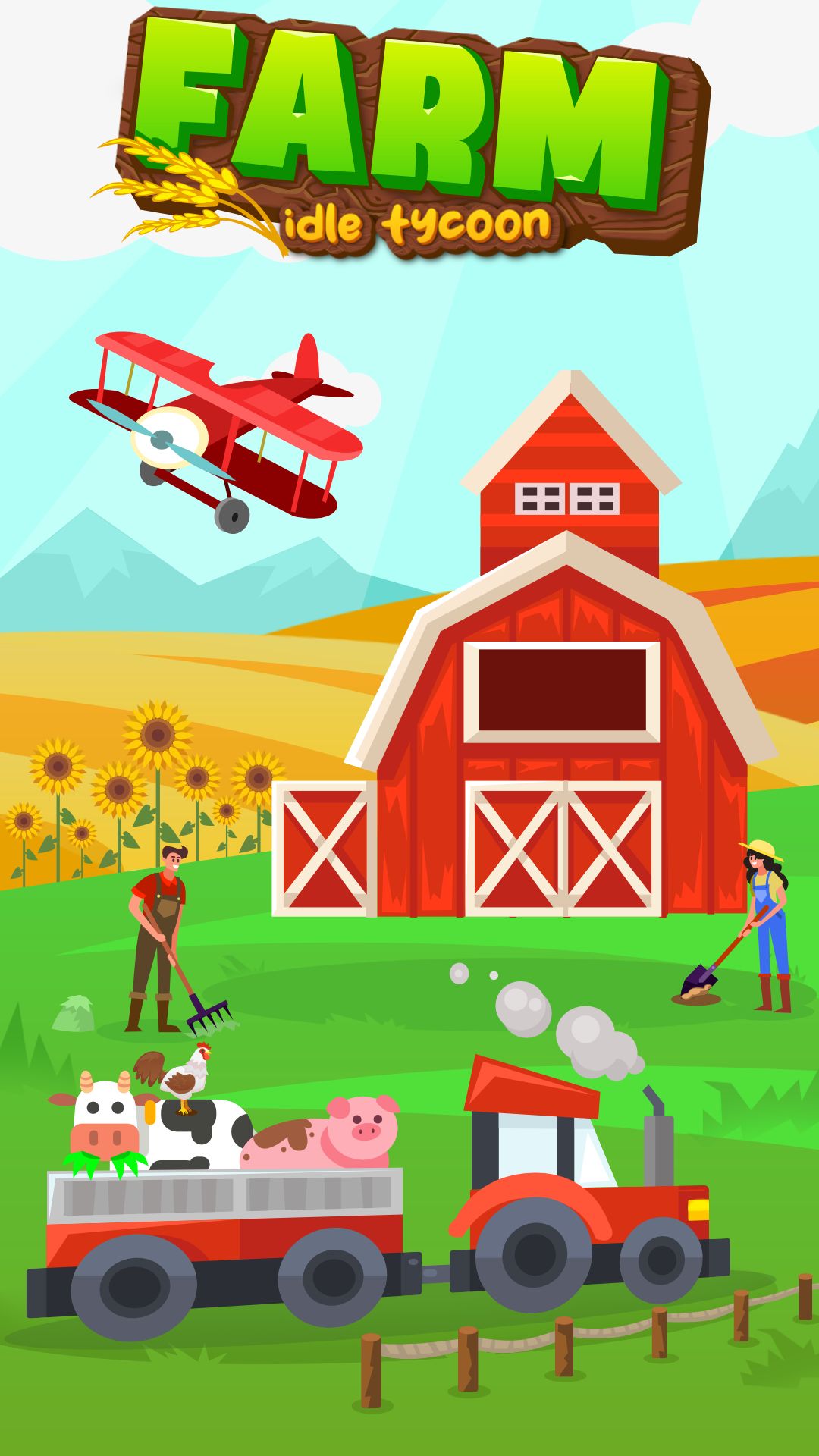 Full version of Android Easy game apk Farm: Idle Empire Tycoon for tablet and phone.