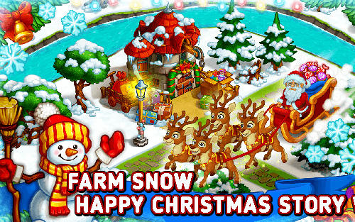 Download Farm snow: Happy Christmas story with toys and Santa Android free game.