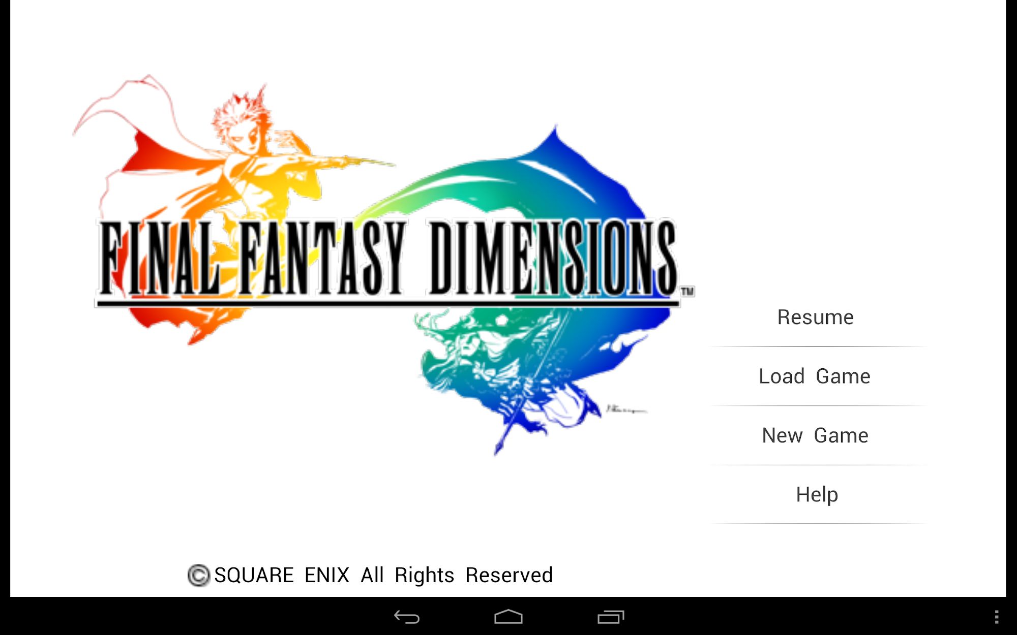 Full version of Android JRPG game apk FINAL FANTASY DIMENSIONS for tablet and phone.
