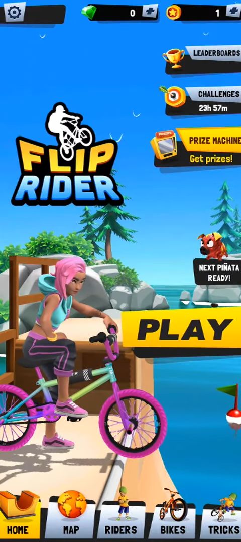 Full version of Android Cycling game apk Flip Rider - BMX Tricks for tablet and phone.
