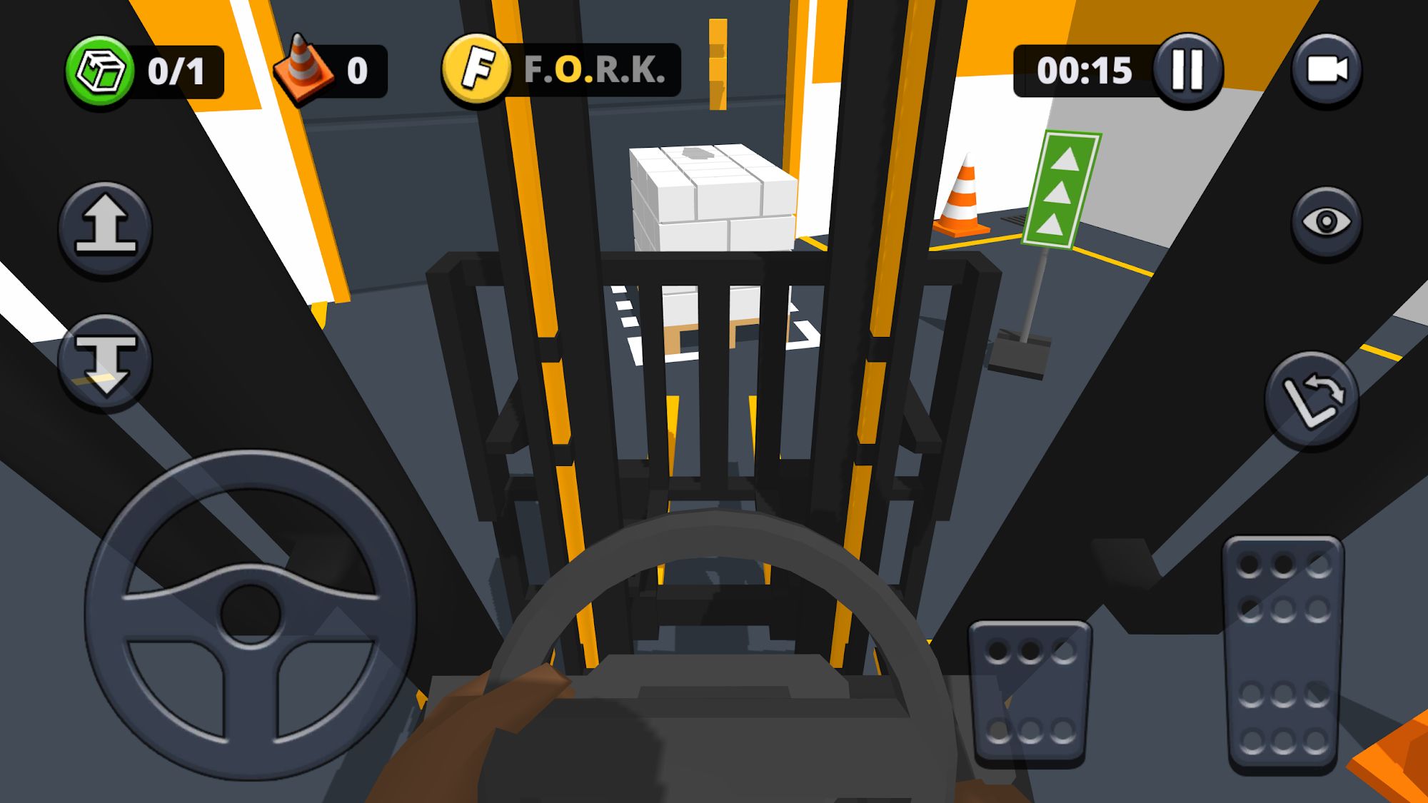 Full version of Android Simulation game apk Forklift Extreme Simulator for tablet and phone.