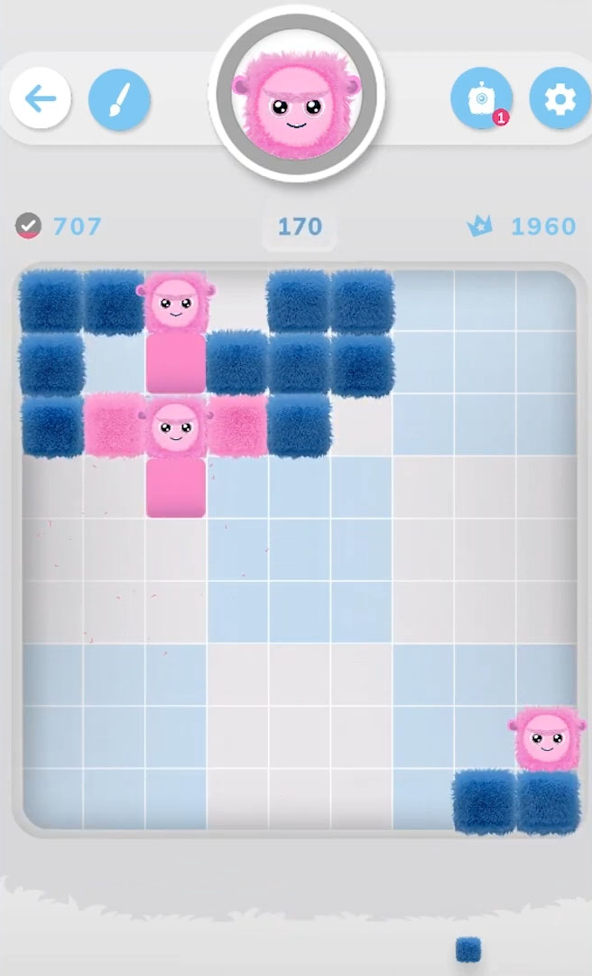 Full version of Android Puzzle game apk Furzies: Mergedoku for tablet and phone.