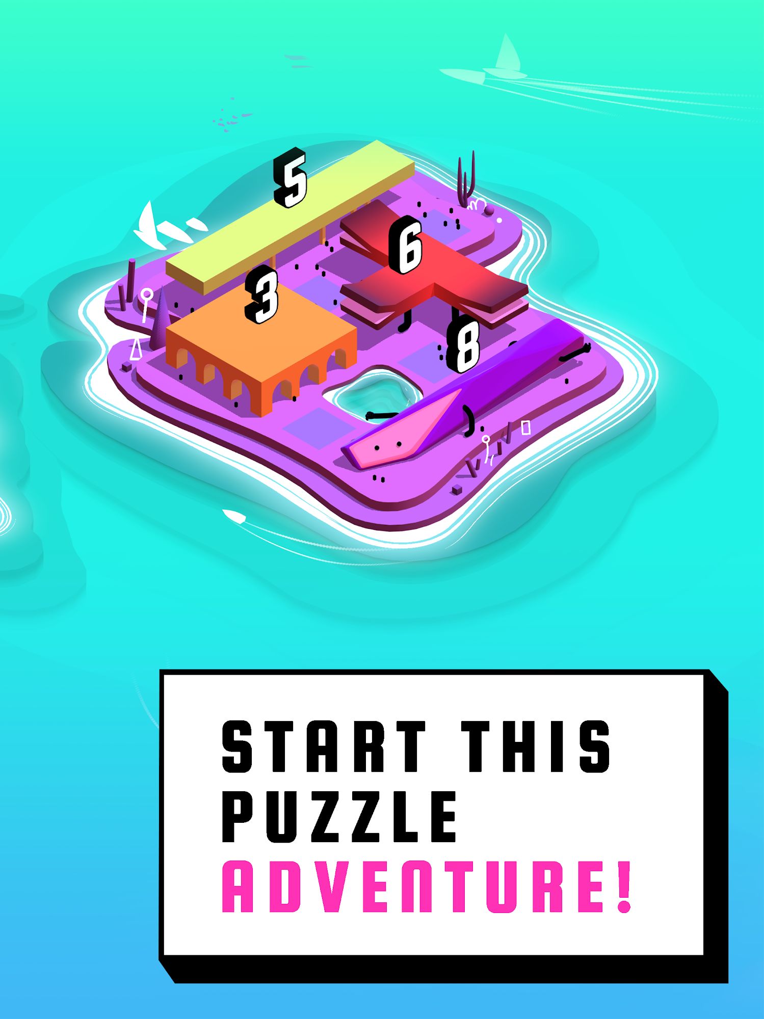 Full version of Android Puzzle game apk Griddie Islands for tablet and phone.