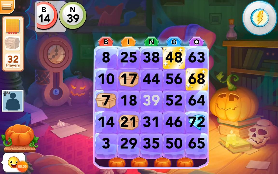 Full version of Android Gambling game apk Halloween Bingo for tablet and phone.
