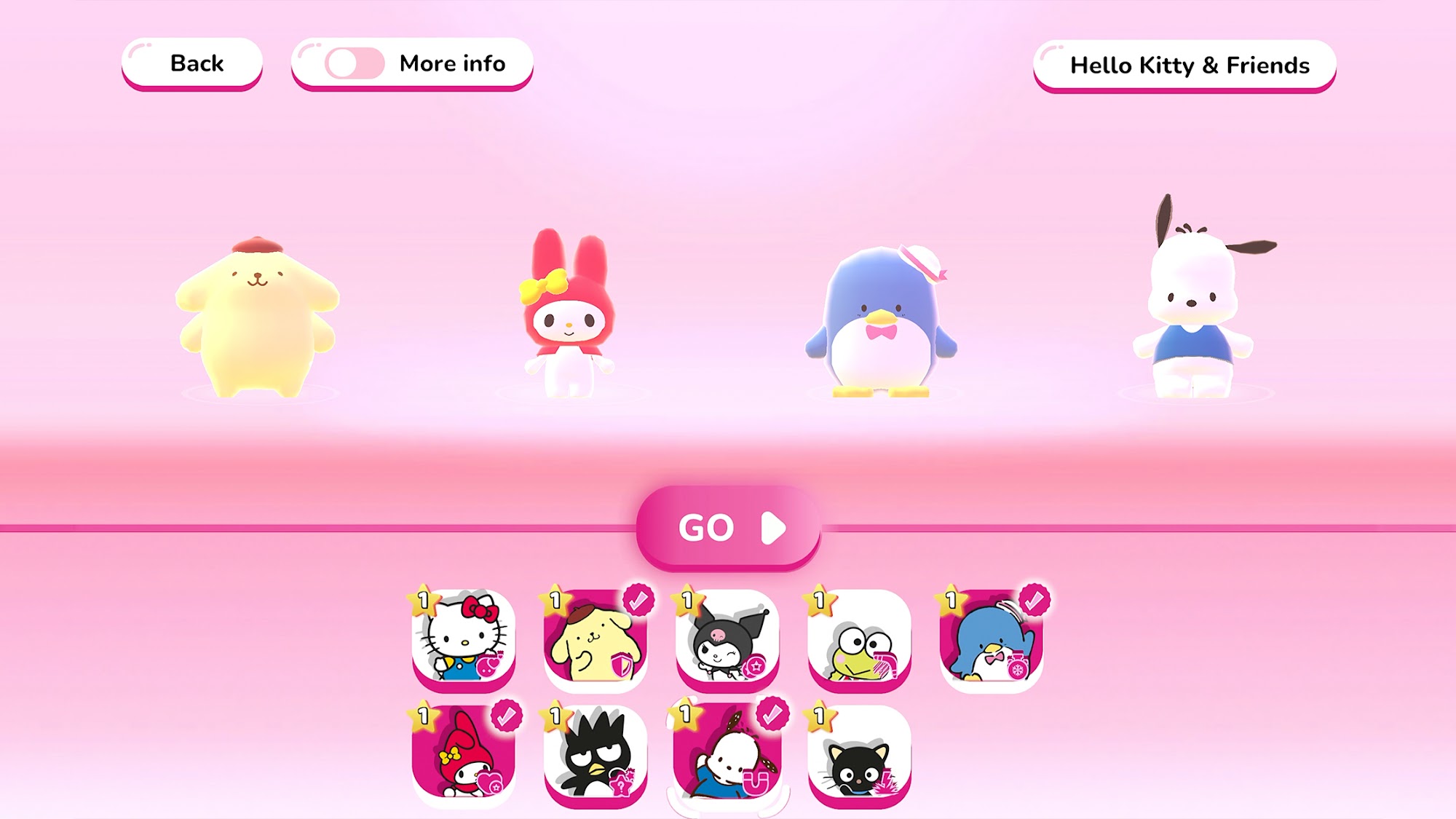 Full version of Android Arcade game apk HELLO KITTY HAPPINESS PARADE for tablet and phone.