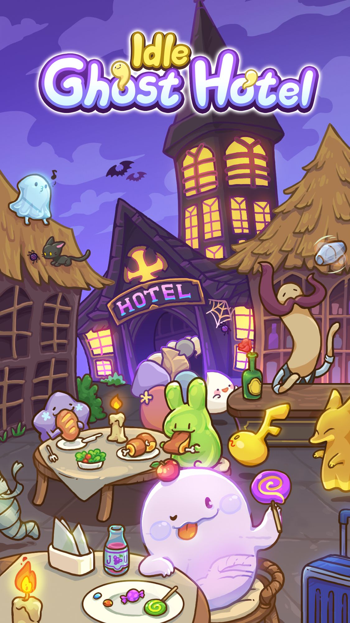Full version of Android Clicker game apk Idle Ghost Hotel for tablet and phone.
